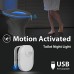 Motion Activated LED Toilet Night Light  Megulla Motion Detector Toilet Seat Light  USB Rechargeable Battery  IP67 Waterproof  12 Color-Changing LED Bulbs  3-Stage Dimmer  1Pack - B07548ZS8G